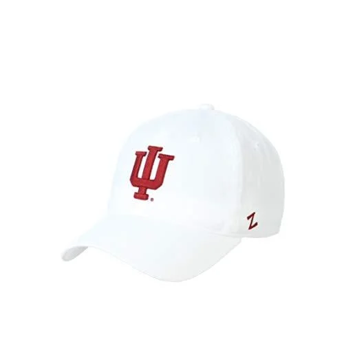 Zephyr Men's Adjustable Scholarship Hat White Indiana Hoosiers One Size White