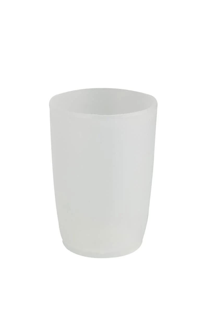 Wenko 15197100 Toothbrush cup Arctic White - plastic 7.1 x 10.2 cm white frosted