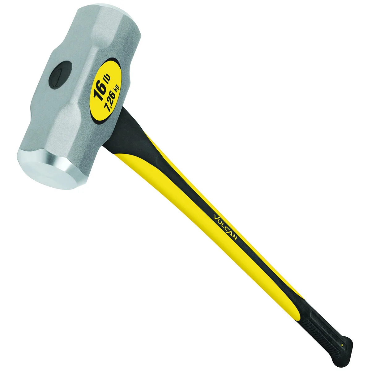 34501 Hammer, 16 lb Head, Sledge, Forged Milled Head, Steel Head, Fiberglass Handle - Vulcan