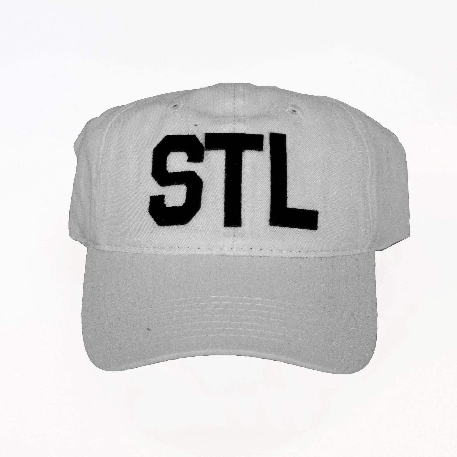 St. Louis "STL" Collegiate Dad Hat – White - Aviate Brand