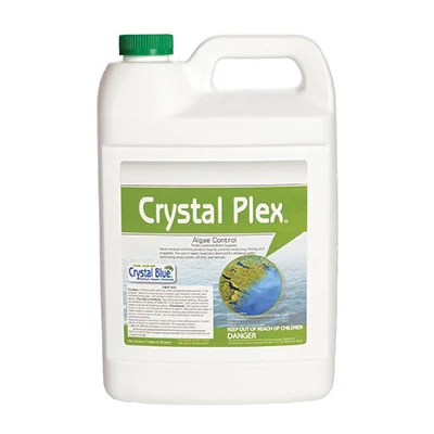 00444 Crystal Plex Pond Algae, Liquid, Blue, 1 gal - Sanco