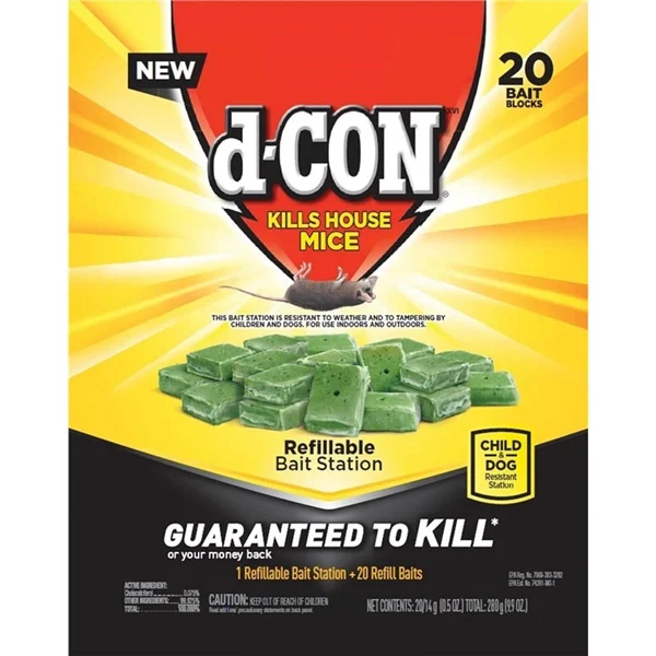 98345 Refillable Bait Station, Sweetish Faint, Solid - d-CON