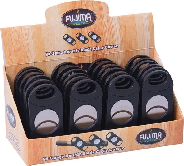 Fujima Double Blade Cigar Cutter | 80 Gauge | 24ct Display - New