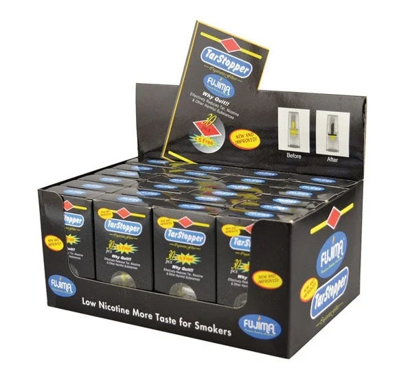 Fujima Tar Stopper Cigarette Filters | 30pc | 24pk Display - New