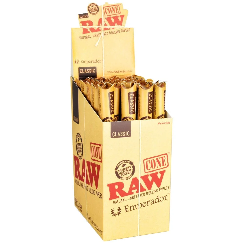 RAW Classic Cone | Emperador | 9" | 24ct Display - New