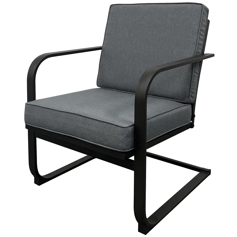 H22SK0490 Venice Spring Chair, 25 in W, 28.35 in D, 32.87 in H, Olefin Fabric Seat, Steel Frame - Seasonal Trends