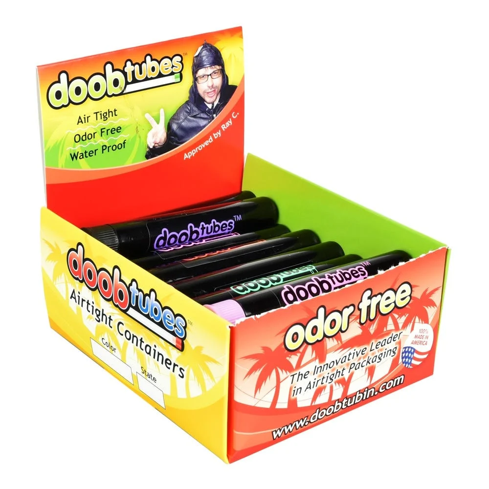 Doob Tubes | Small | Black | 25ct Display - New