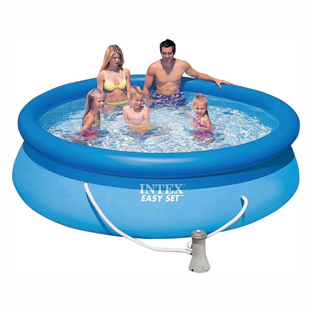 Easy Set 28121EH Pool Set, 1018 gal, Vinyl - Intex