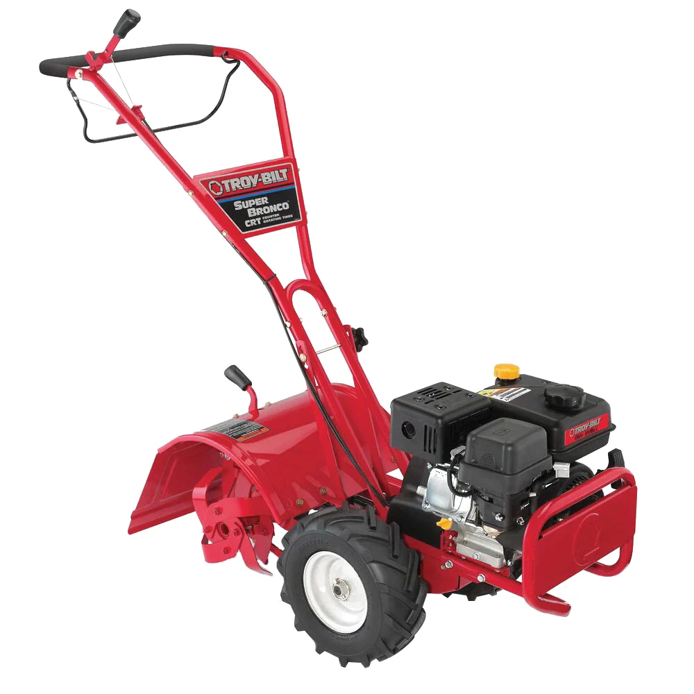 Super Bronco CRT 21D-65M8766 Garden Tiller, 208 cc Engine Displacement, Troy-Bilt OHV Engine