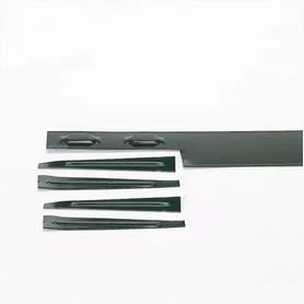 814E Edging with Attached Stake, 8 ft L, 4 in H, Steel, Green - Col-Met