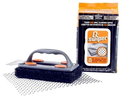 1251C Grill Cleaner Brush Kit with Scraper and Wipes, 25 Pk - Proud Grill