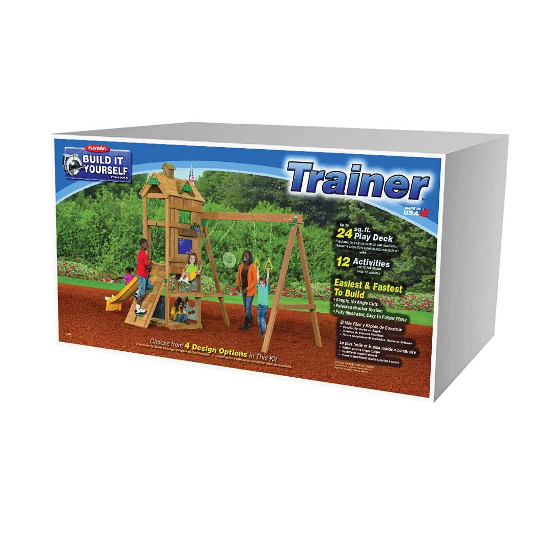 PS 7712 Build It Yourself Playset Kit, 24 sq-ft, Various, Assorted