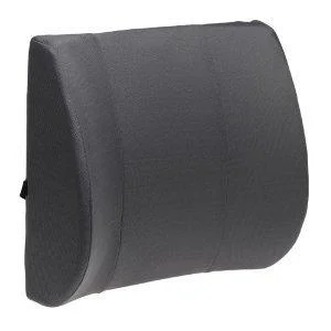 (Gray) Lumbar Cushion Pillow Orthopedic Wedge Synthethic Leather - Unique Imports