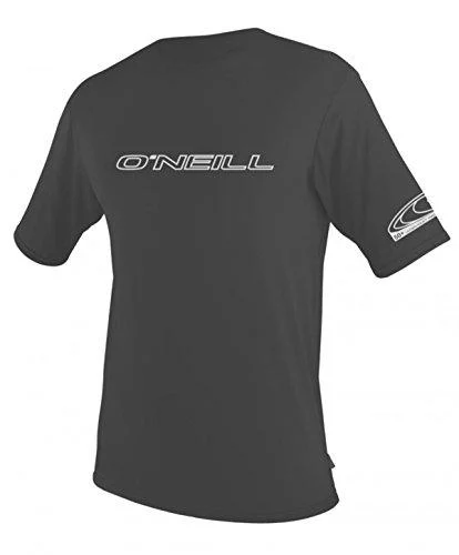 O'Neill Wetsuits Men's Basic Skins 50+ Short Sleeve Sun Shirt Graphite (3402is) Large