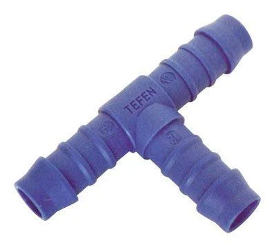 16mm 5/8" T Piece TEFEN Plastic Nylon Barbed TUBING Connector Equal Fuel Rubber Pipe Joiner Hose Inline Repair