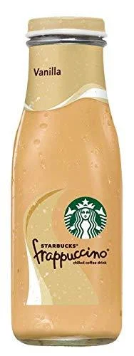 Starbucks Frappuccino, Vanilla, Glass Bottles, 9.5 Fl Oz (15 Count) Vanilla 9.5 Fl Oz (Pack of 15) - Starbucks - RTD Coffee