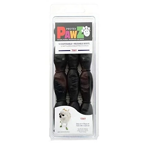 Pawz Black Dog Boots Tiny Black tiny