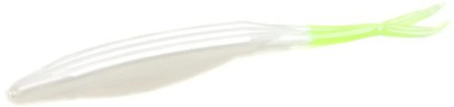 Zoom Bait Salty Super Fluke Bait-Pack of 10 White Pearl Chartruese