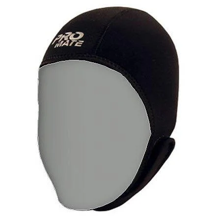 3mm Adjustable Beanie Scuba Dive Surf Surfing Kayak Rafting Canoe Snorkel Swimming Cap Hat black Large - Promate