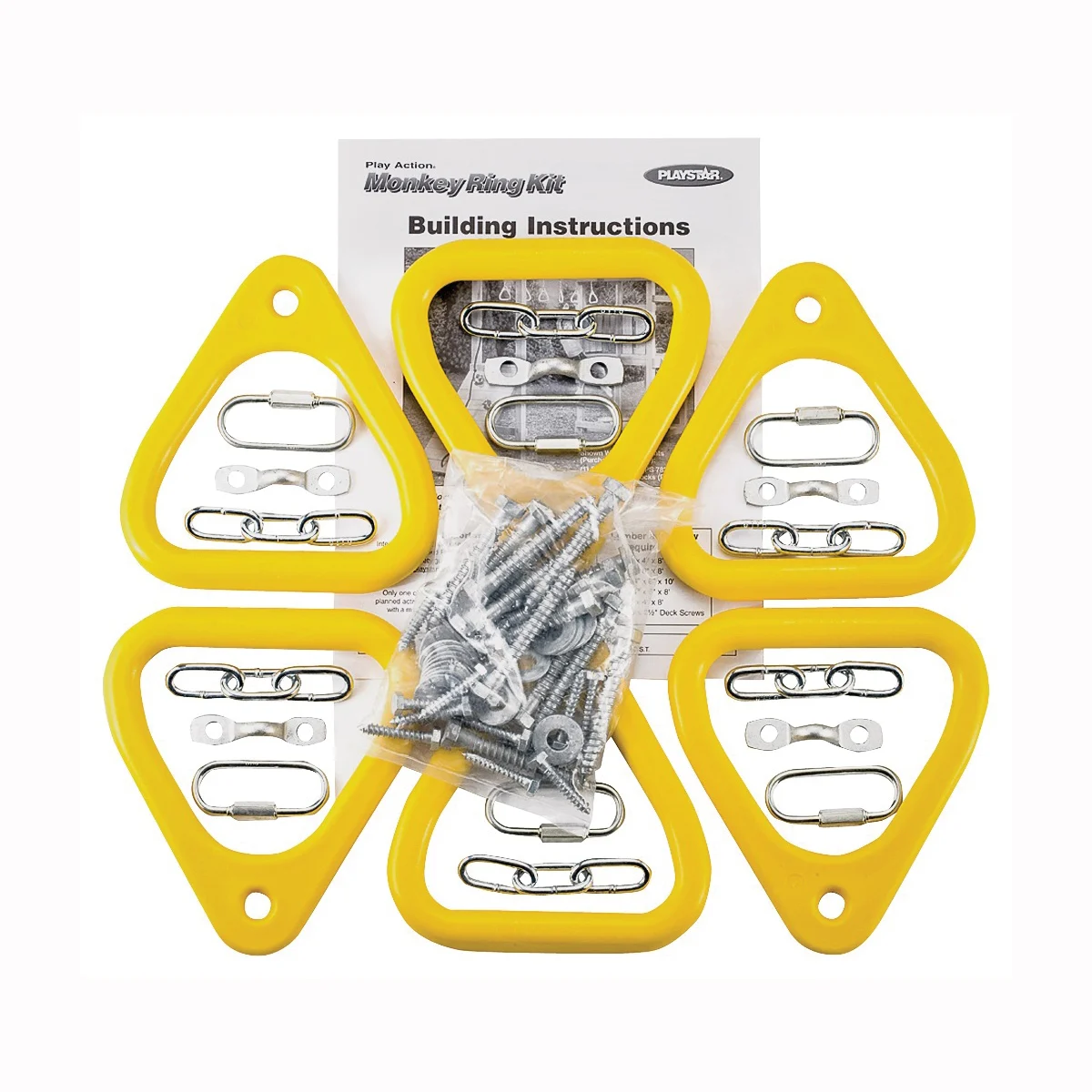 PS 7744 Monkey Ring Kit, Polyethylene, Yellow - Playstar