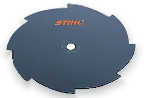 4001 713 3803 4-Tooth Blade, 230 mm L, 255 mm W, Steel, For: Stihl FS55, FS250, FS56 C-E Brush Cutters