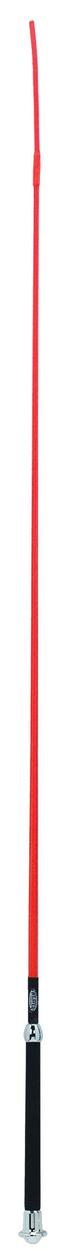 Weaver Leather Livestock Basic Whip with Chrome Tipped Handle, Orange, 36"