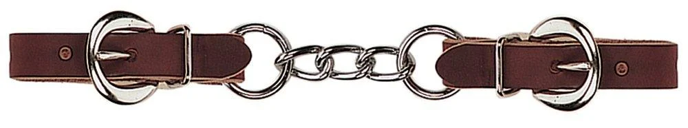Weaver Leather Latigo Leather Single Link Chain Curb Strap