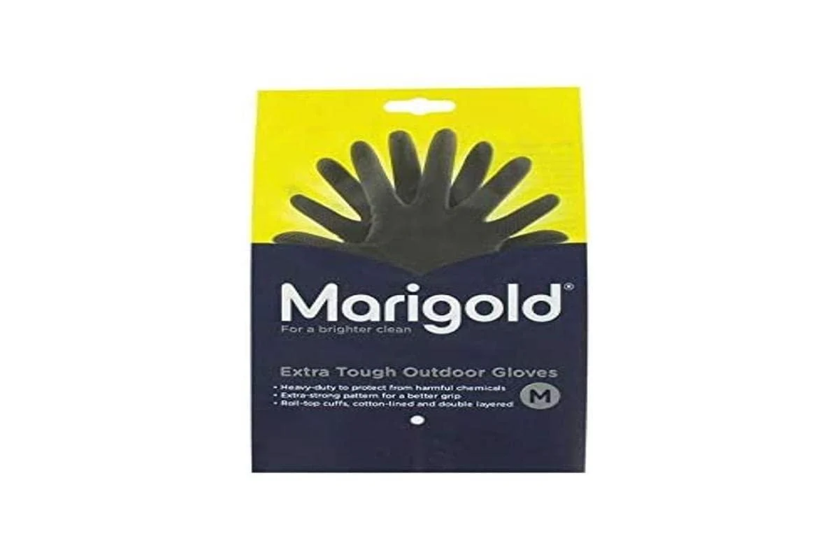 Marigold Extra Tough Outdoor Gloves - Single Pair (Medium) Black