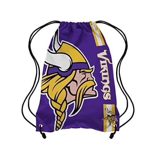 Minnesota Vikings NFL Big Logo Drawstring Backpack - FOCO