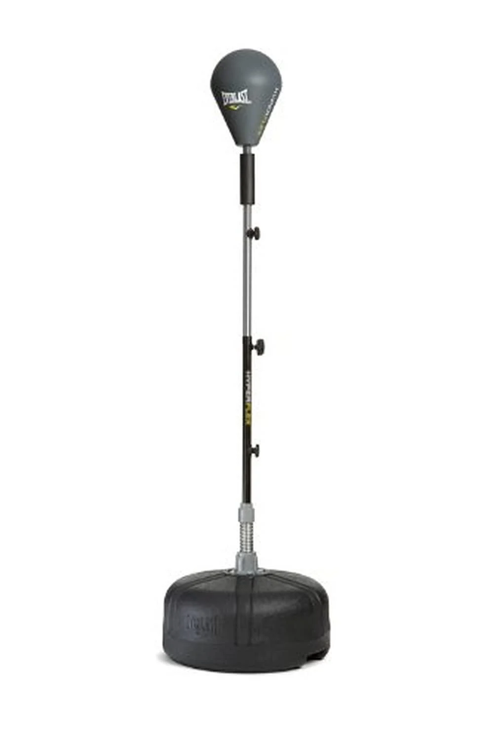 Everlast Hyperflex Strike Bag with Dual Hyperflex Individual Locking Springs and High Density Plastic Base, 63 Inch Maximum Height Setting Grey