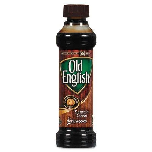 Old English No Scent Scratch Cover Polish Dark Wood 8 oz. Liquid 8 Fl Oz (Pack of 1) - Reckitt