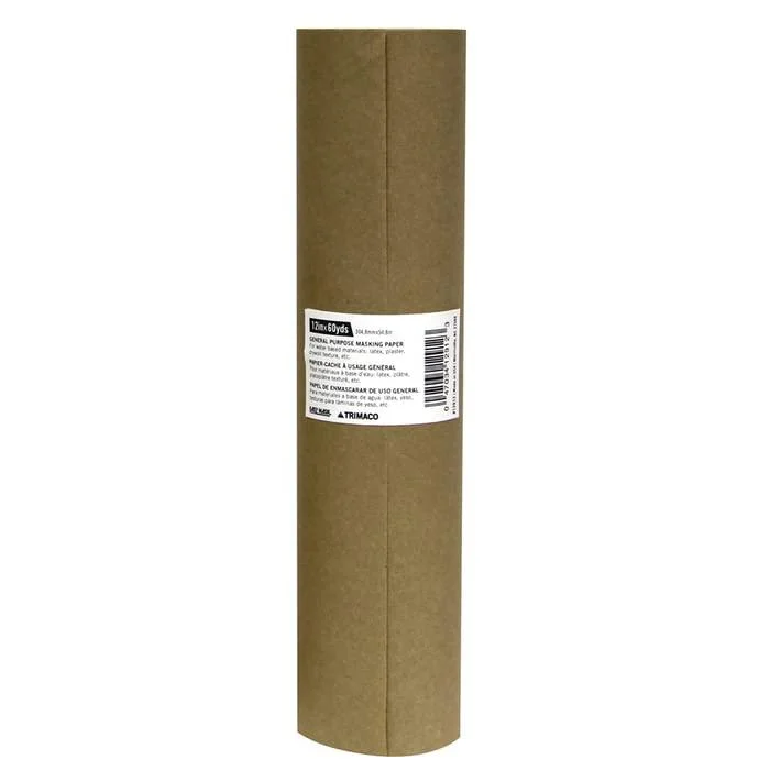 Trimaco 12 in. x 180 ft. Brown General Purpose Masking Paper 12 in x 180-feet