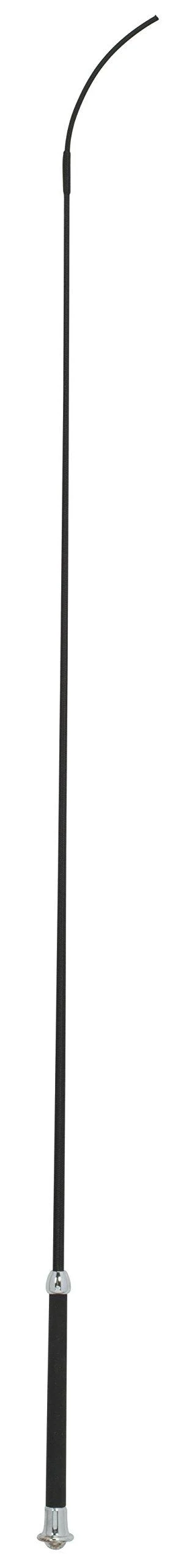 Weaver Leather Livestock Basic Whip with Chrome Tipped Handle, Black, 36"