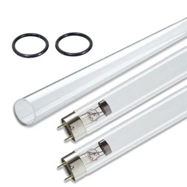 eco-filtration Phillips T8 UV Lamps Replacement Bulbs and Quartz Bundle 55 WATT T8 Lamp KOI Fish Pond Tank