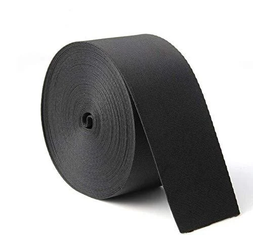 10 Yards 2 Inch Wide Black Nylon Heavy Duty Webbing Strap - HORNO