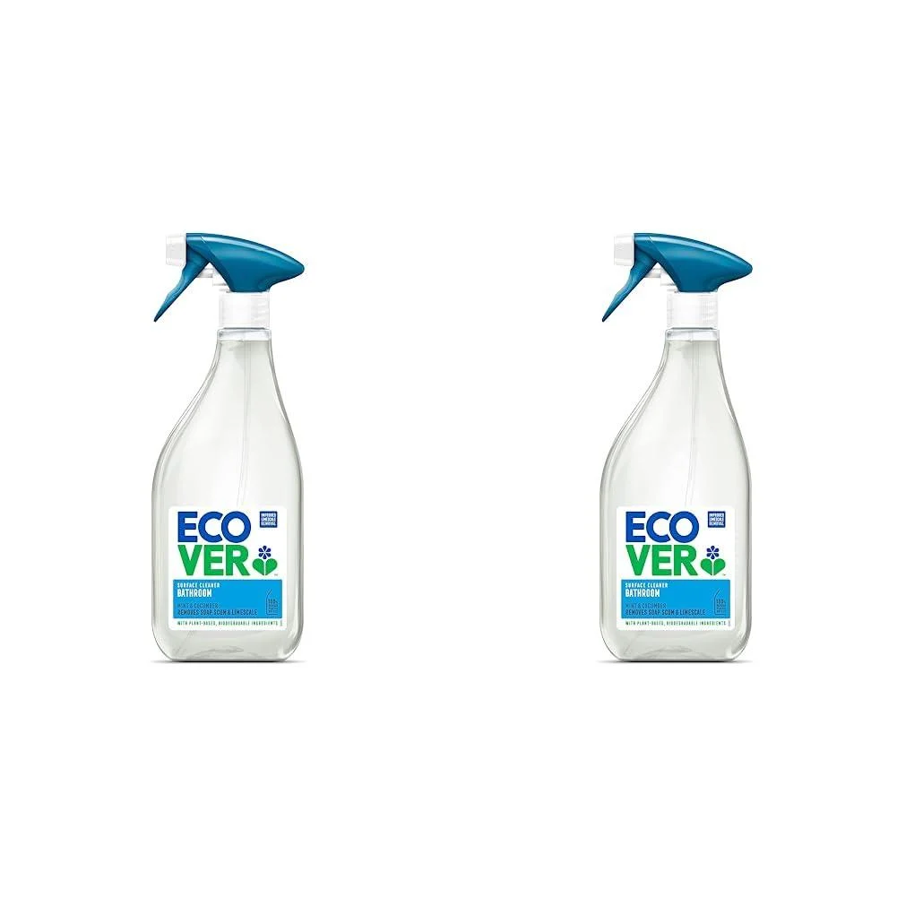 Ecover Bathroom Cleaner Mint & Cucumber 500ml (Pack of 2) 500 ml (Pack of 2)