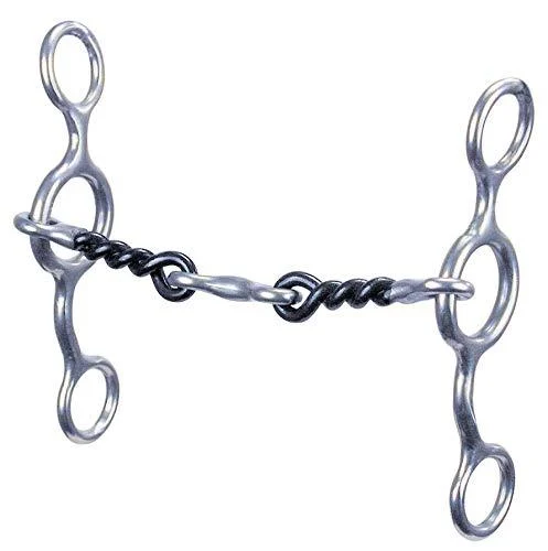 Reinsman 348 Junior Cowhorse Snaffle with Twisted Sweet Iron Dogbone Stage B