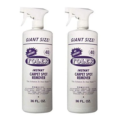 FOLEX Instant Carpet Spot Remover 36oz Pack of 2