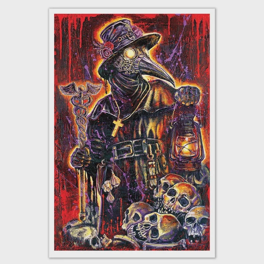 Plague Doctor Art Print 12 X 18" - Point Blank Art & Design