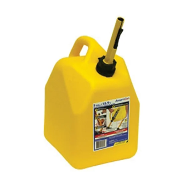 FG4D511 Diesel Can, 5 gal, Polypropylene, Yellow - Scepter