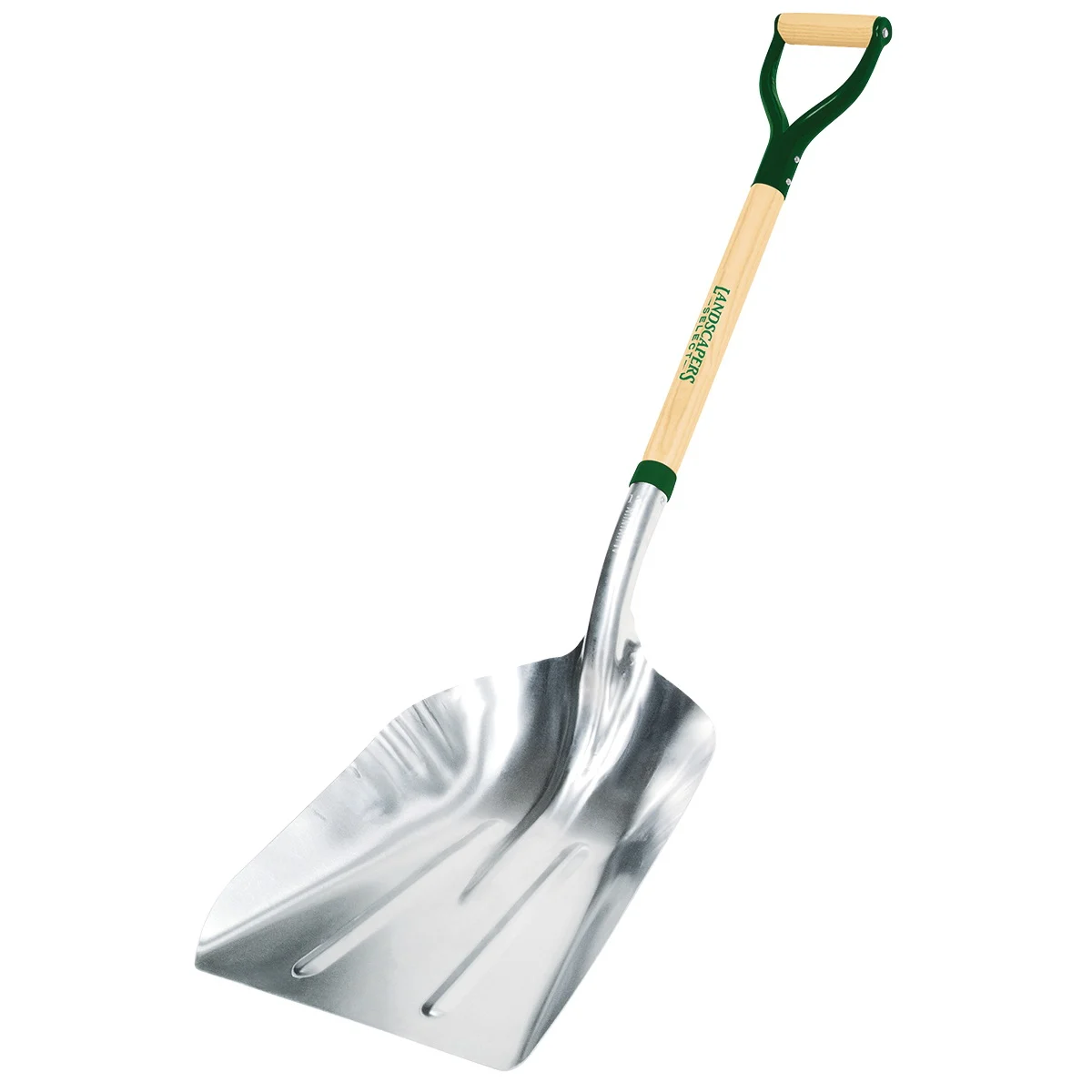 34592 Scoop Shovel, Aluminum Blade, Wood Handle, D-Shaped Handle
