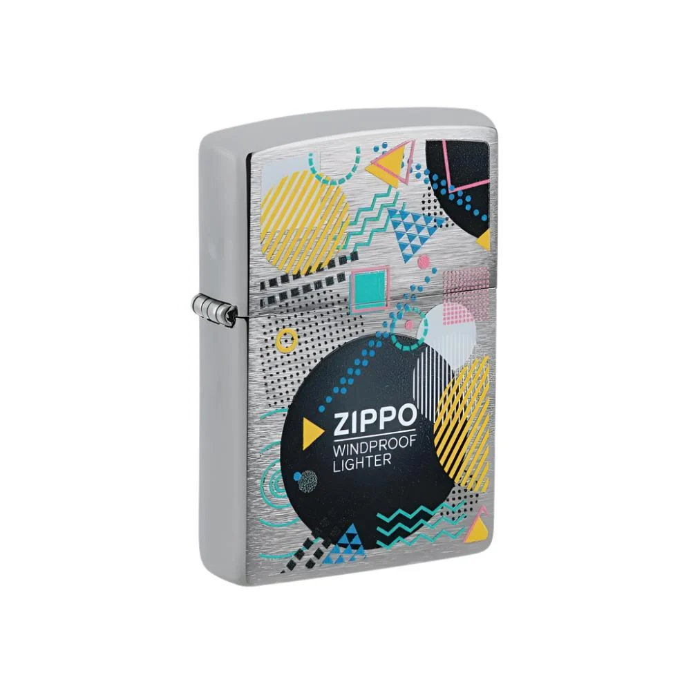 Zippo Lighter Retro Zippo Design Brushed Chrome SALE - Lucas Lighters, LLC