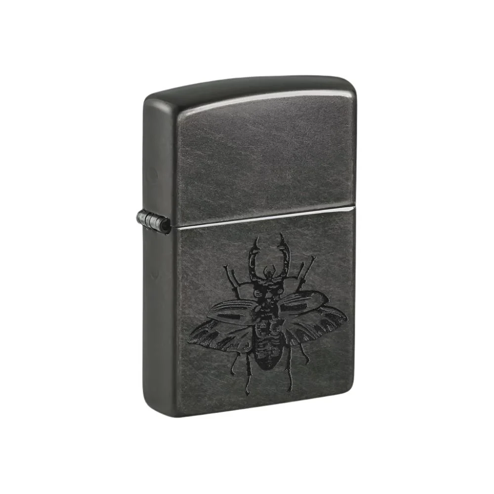 Zippo Lighter Insect Design Gray - Lucas Lighters, LLC