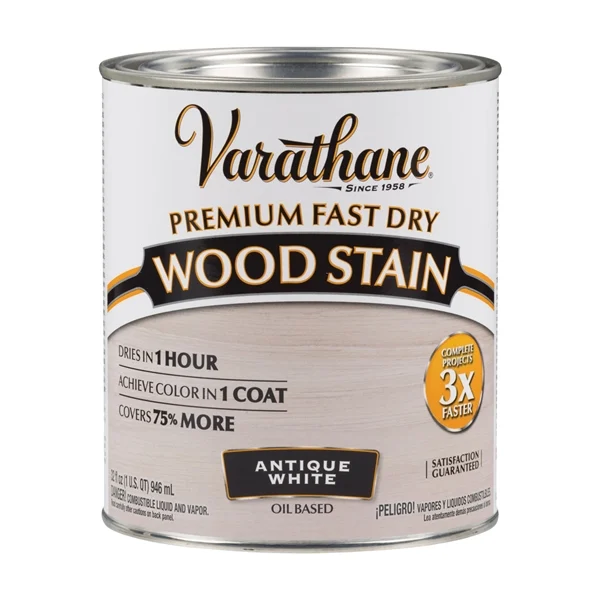 297424 Wood Stain, Translucent, Antique White, Liquid, 1 qt, Can - Varathane
