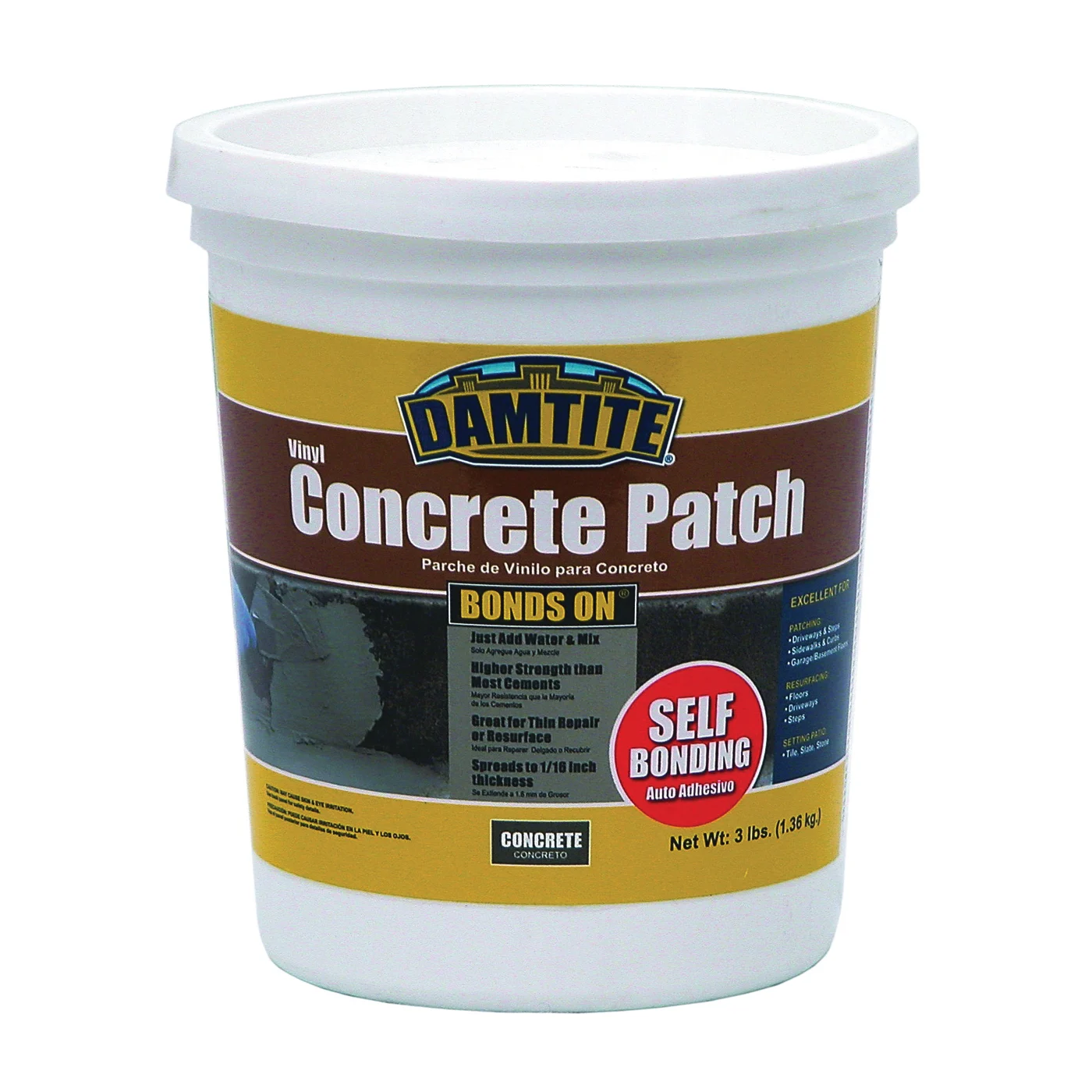 04003 Patch, Gray, 3 lb, Pail - Damtite