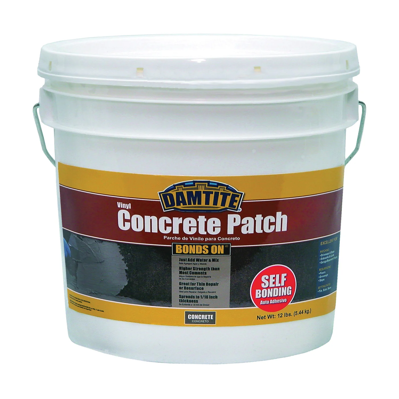 04012 Patch, Gray, 12 lb, Pail - Damtite