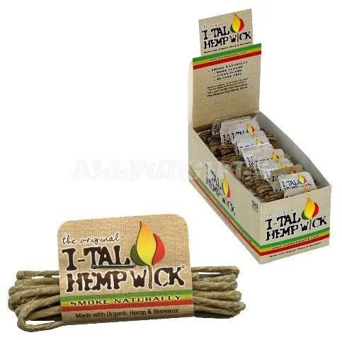 I-TAL Organic Hemp Wick | 3.5ft | 50ct Display