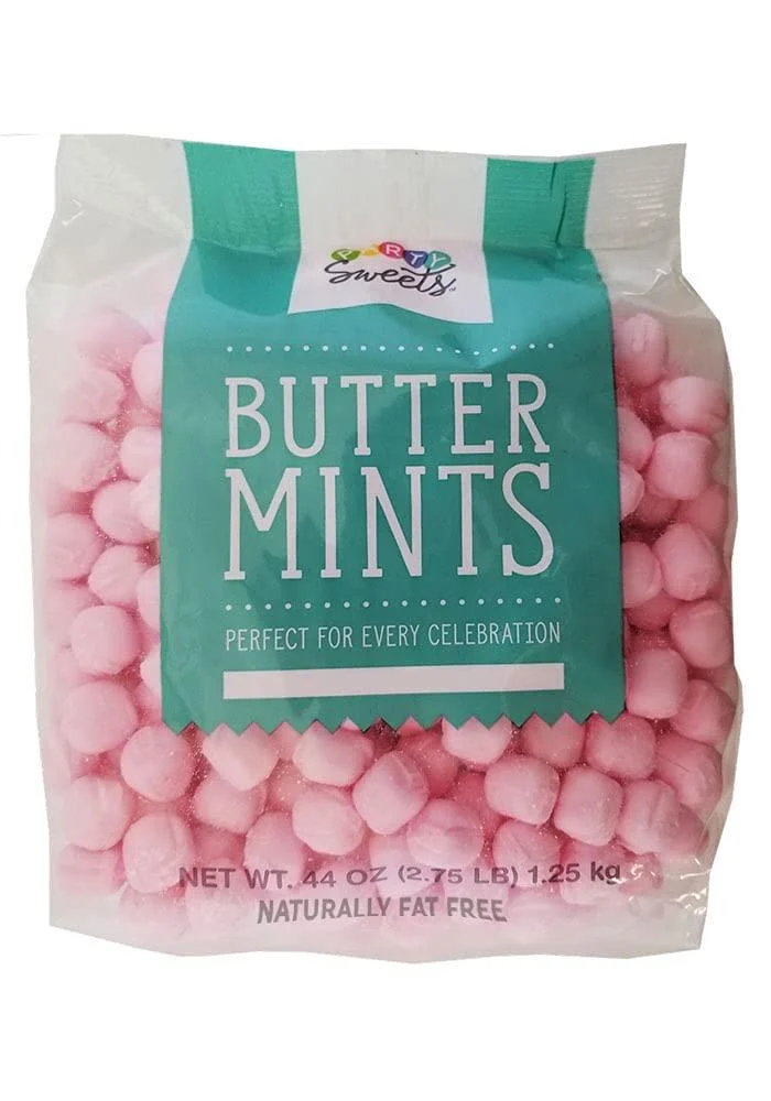 Party Sweets Pink Buttermints, 2.75 Pound, Appx. 350 pieces from Hospitality Mints Multicolor