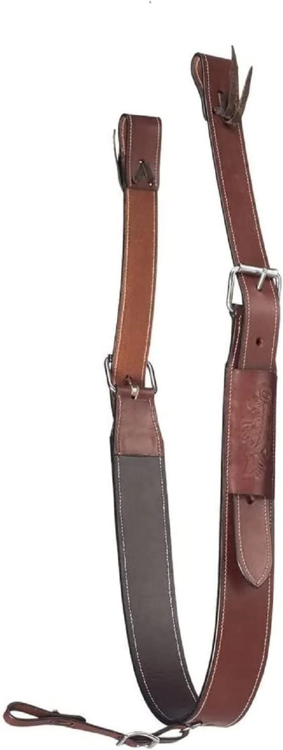 WEMBILS Horse Western Leather Complete Flank Cinch Set Rear Flank Back Cinch Girth Saddle Billets TACK Horse Cinches (Leather)