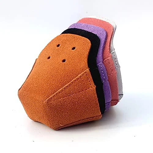 VKEDA 100% Real Cowhide | Toe Cap Guard Protectors | Roller Skate Derby Speed 1 Pair Black